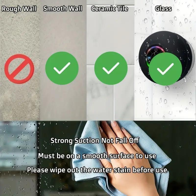 Christmas Pre-sale SAVE 49%๐Bathroom Waterproof Wireless Bluetooth Speakers with LED Light