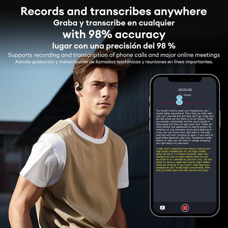 BLACK FRIDAY SALE 50% OFF🔥HY-T26 Pro OWS Wireless High Precision Bluetooth Translation Headphones