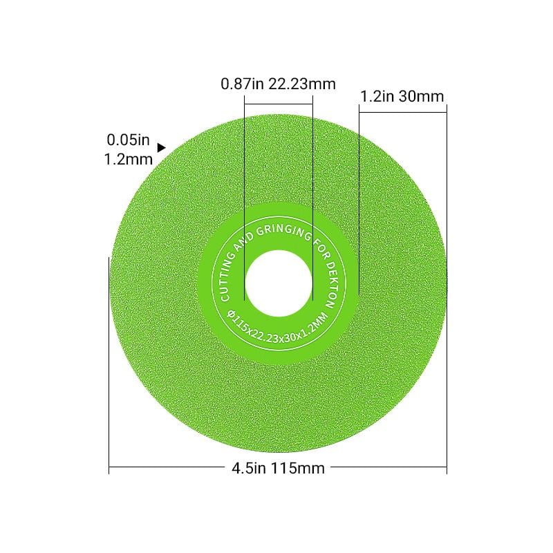 3pcs 115mm 22.23diameter of hole Rock plate flat grinding disc tile ceramic marble trimming 45 chamfering sanding extra wide fine sanding saw blade