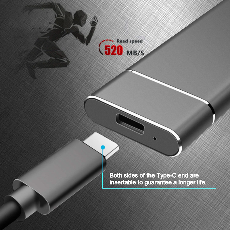 16TB/8TB/4TB/2TB Ultra Speed External SSD - Portable & Large Capability Mobile Solid State Drive for Laptops Desktop