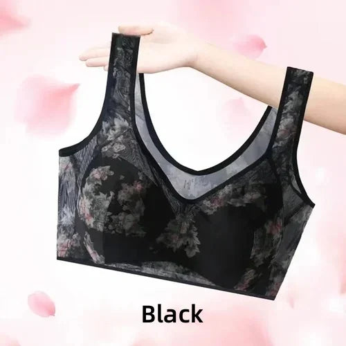 Cooling Comfort Bra Made From Ice Silk And Lace👍No more sagging breasts