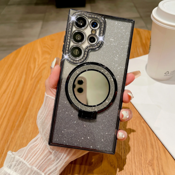 (🔥Last Day Promotion )🔥Customized Signature Clear Self-Adhesive Stand Phone Case for Samsung Galaxy