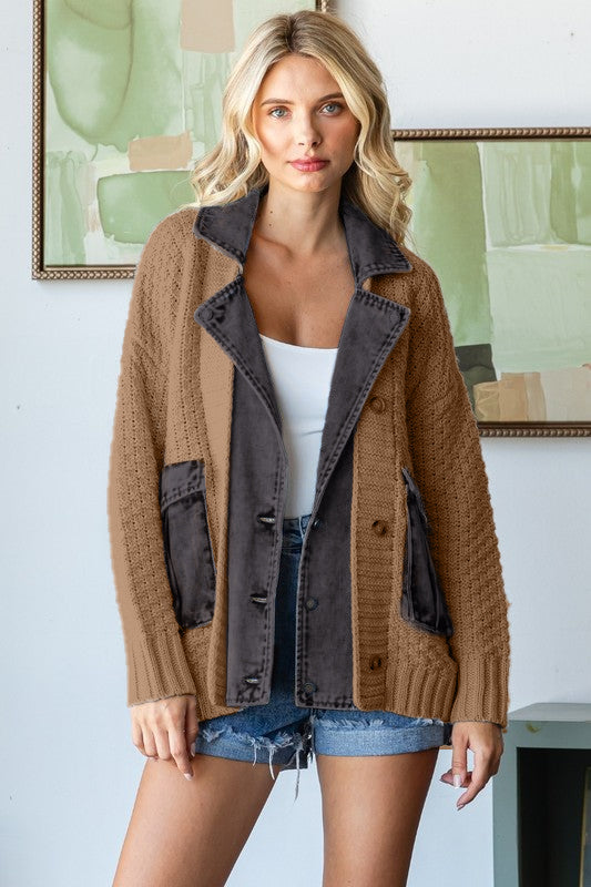 Demi the Denim Cardigan with pockets