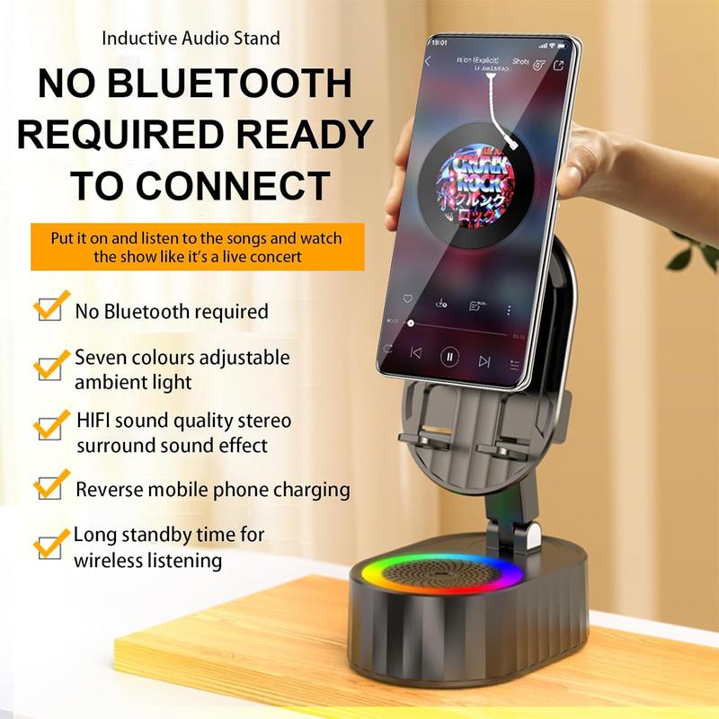5-in-1 Bluetooth Audio Power Bank Ambient Lighting Bracket