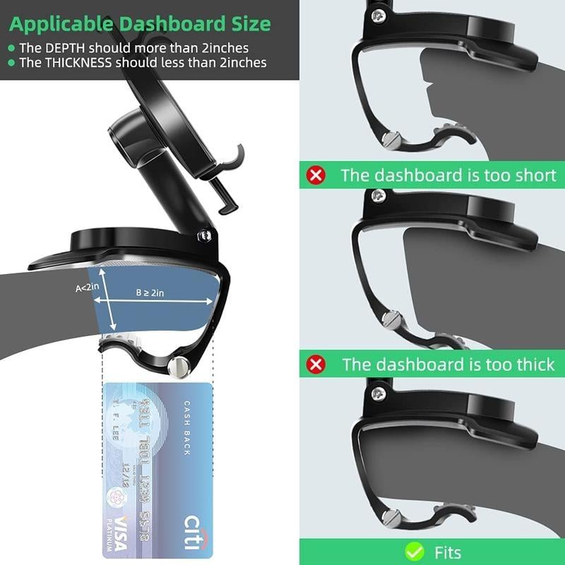 360 Degree Rotation Dashboard Car Phone Holder
