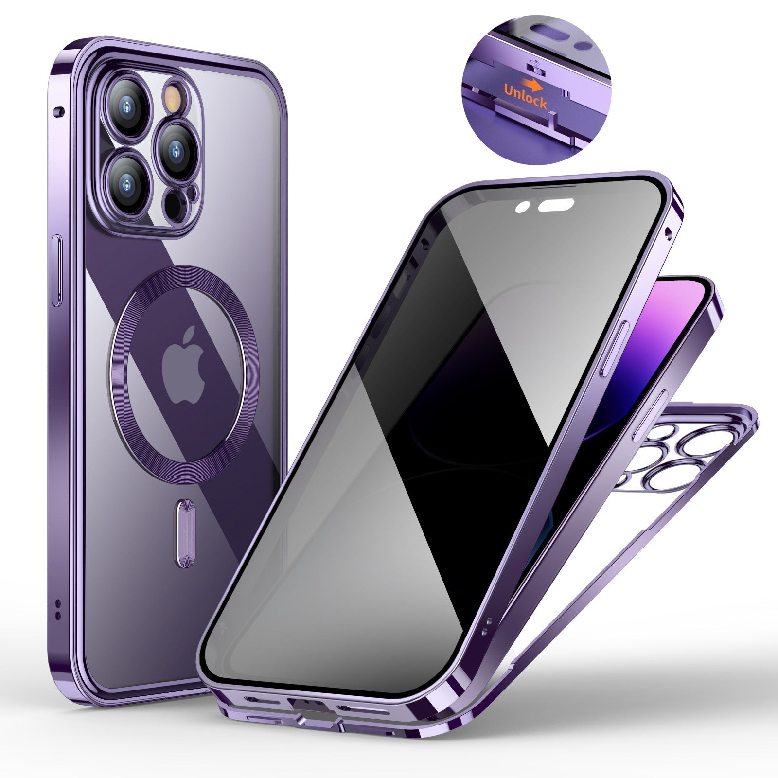 (🔥Last Day Promotion - 40% OFF)🔥📱iPhone Magnetic Privacy Case