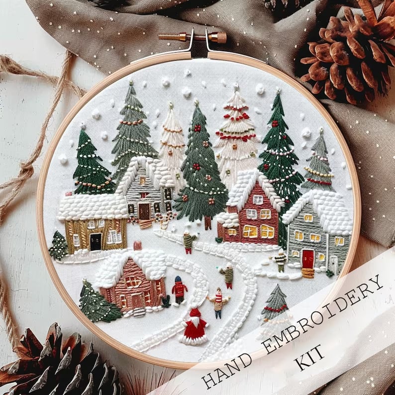 Christmas Embroidery KIT(DIY)