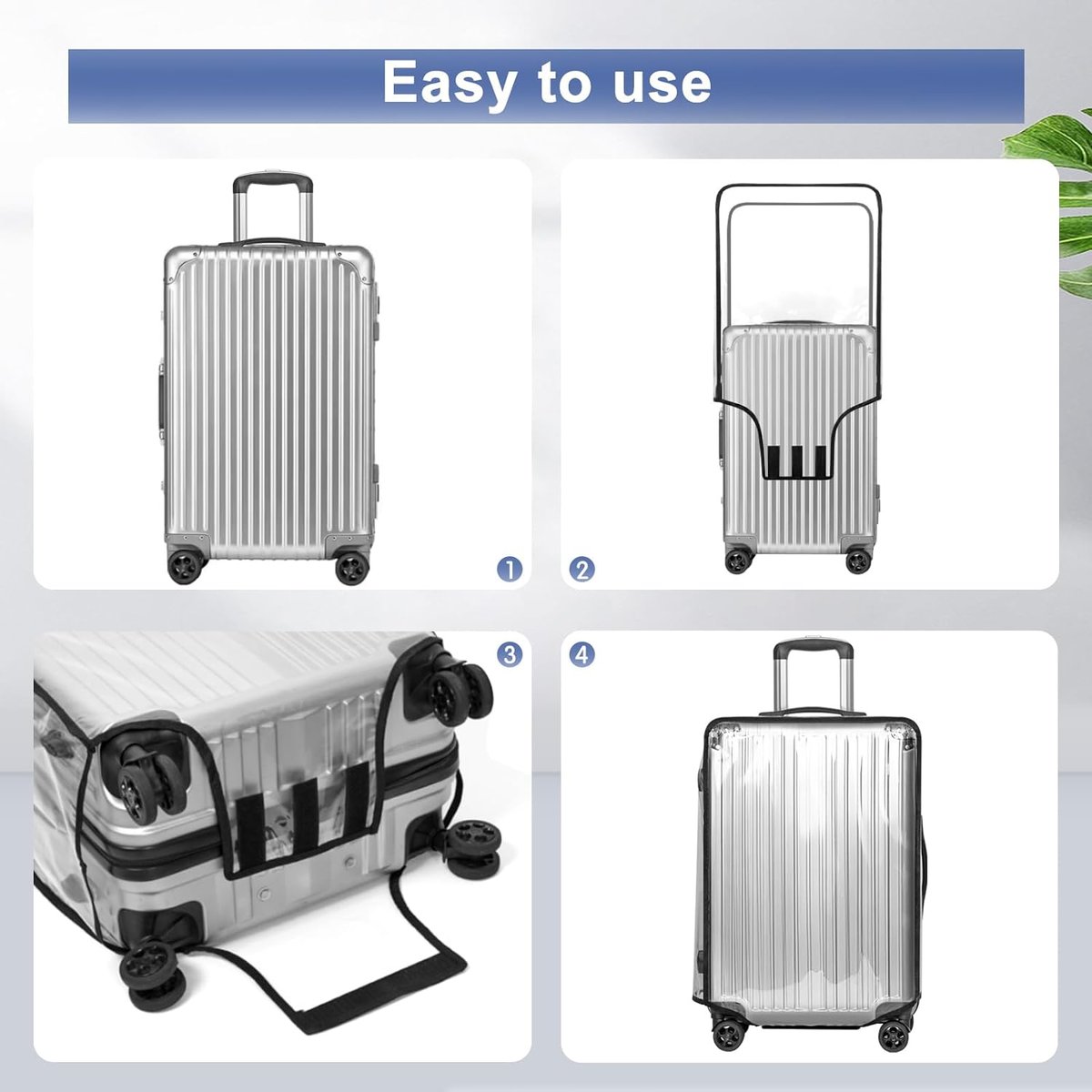 Clear Suitcase Cover Protector