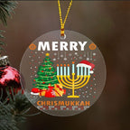 Christmas Hanukkah Acrylic Ornament