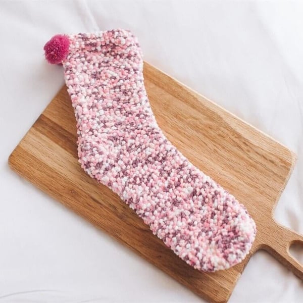 Cute Cake Winter Fuzzy Slipper Socks