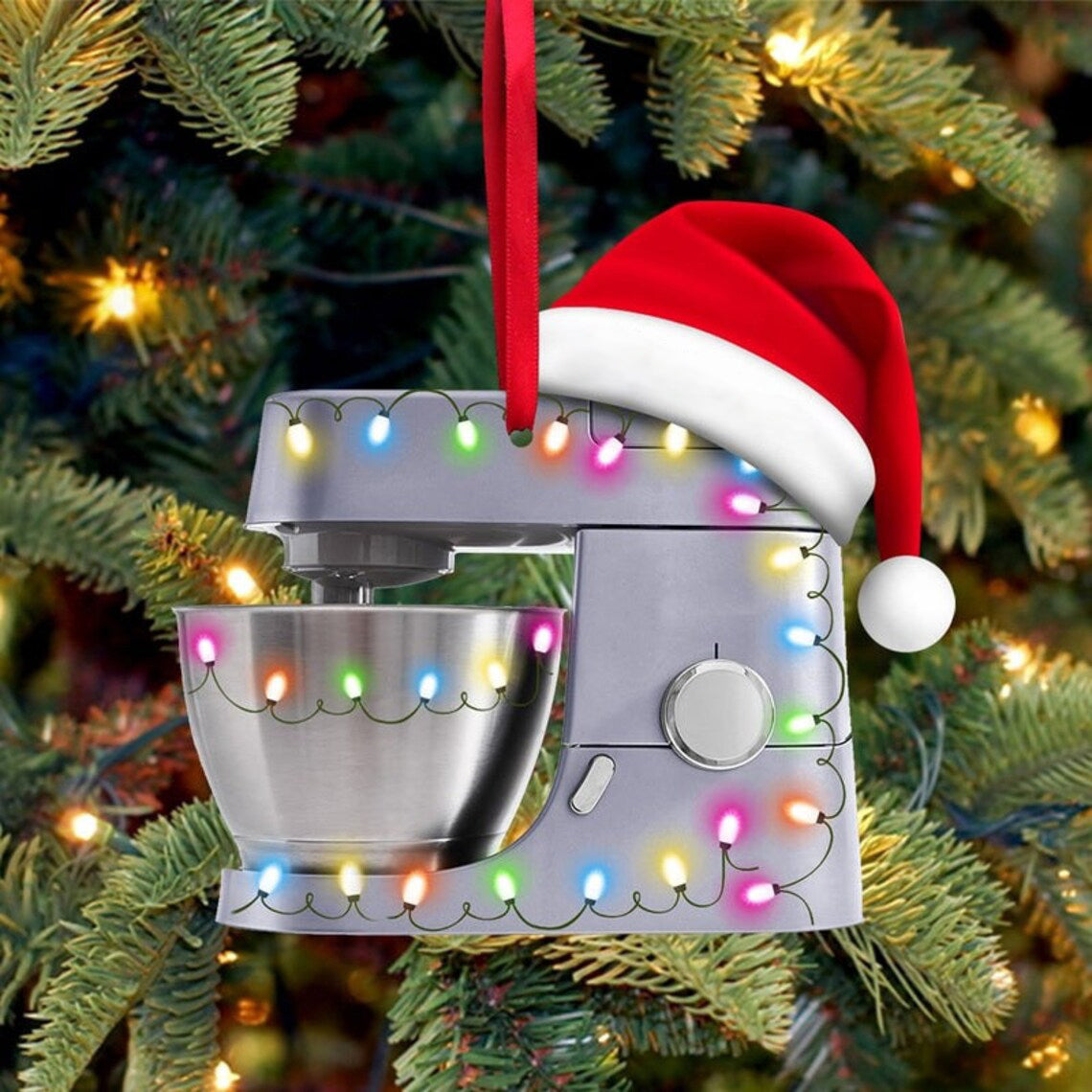 Baking Mixer Christmas Ornament