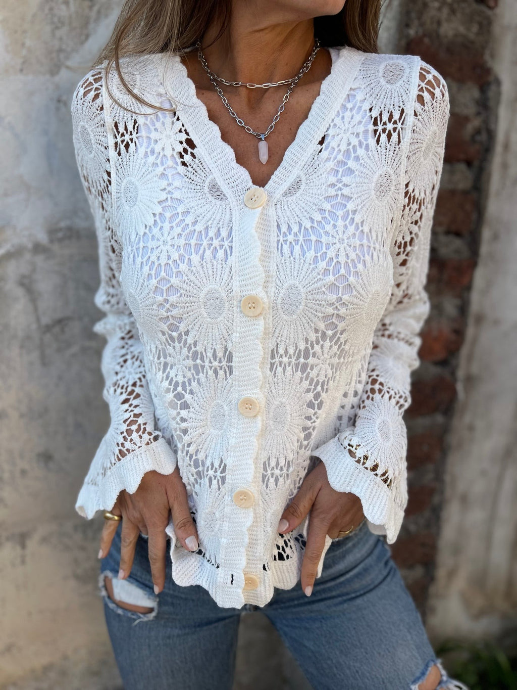 Cutout Embroidered Cover