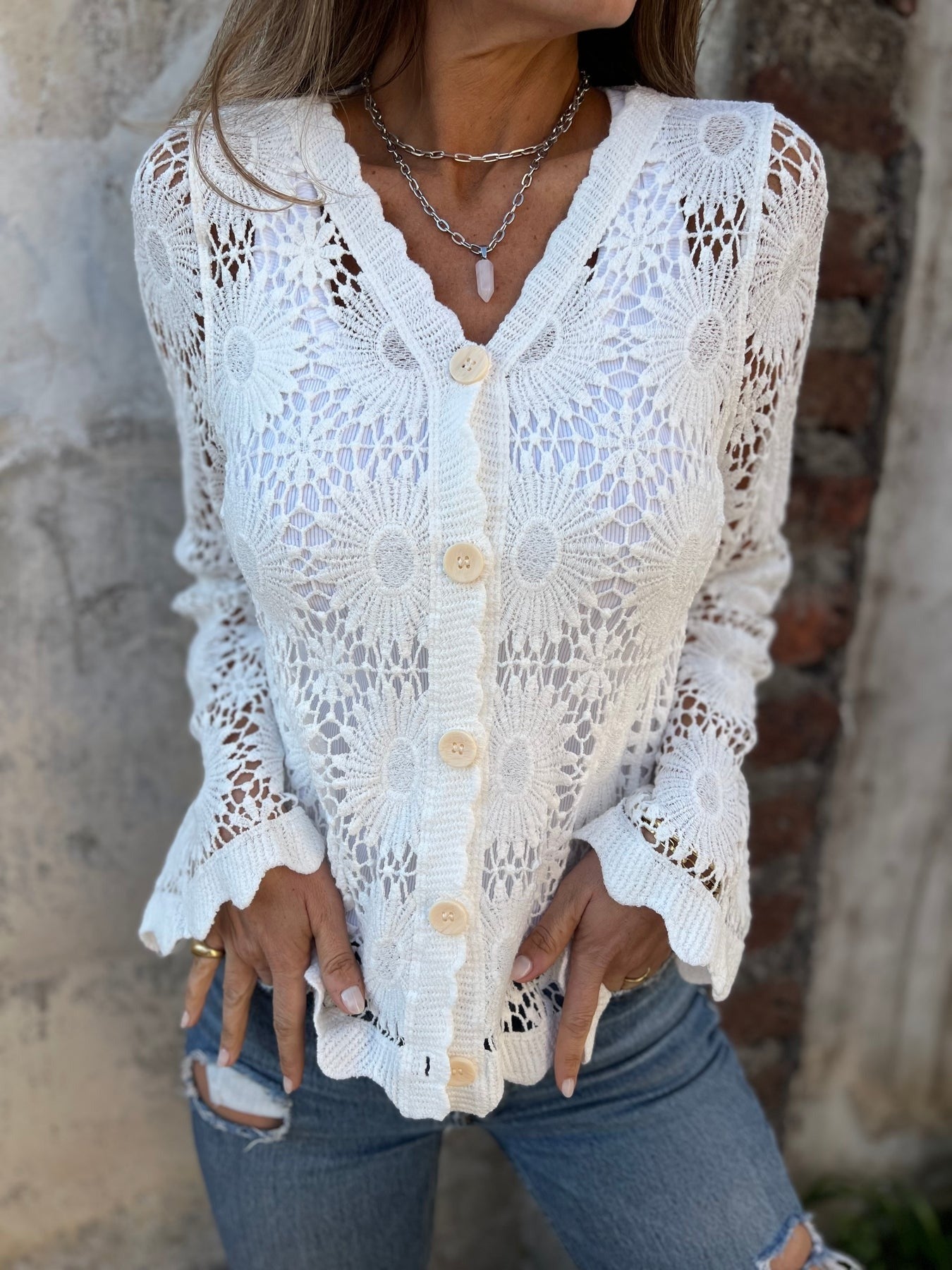 Cutout Embroidered Cover