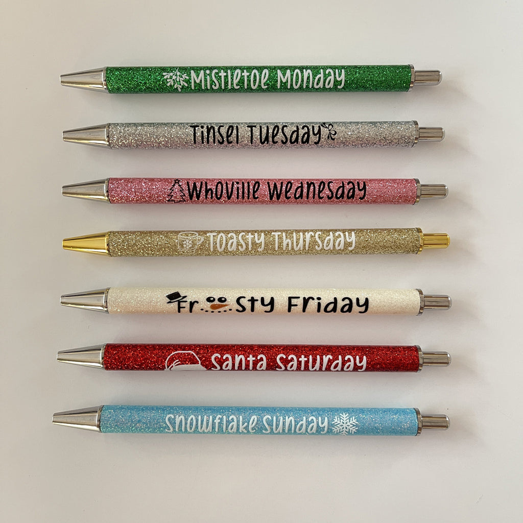 Colored Glitter Pen Set for Sarcastic Souls
