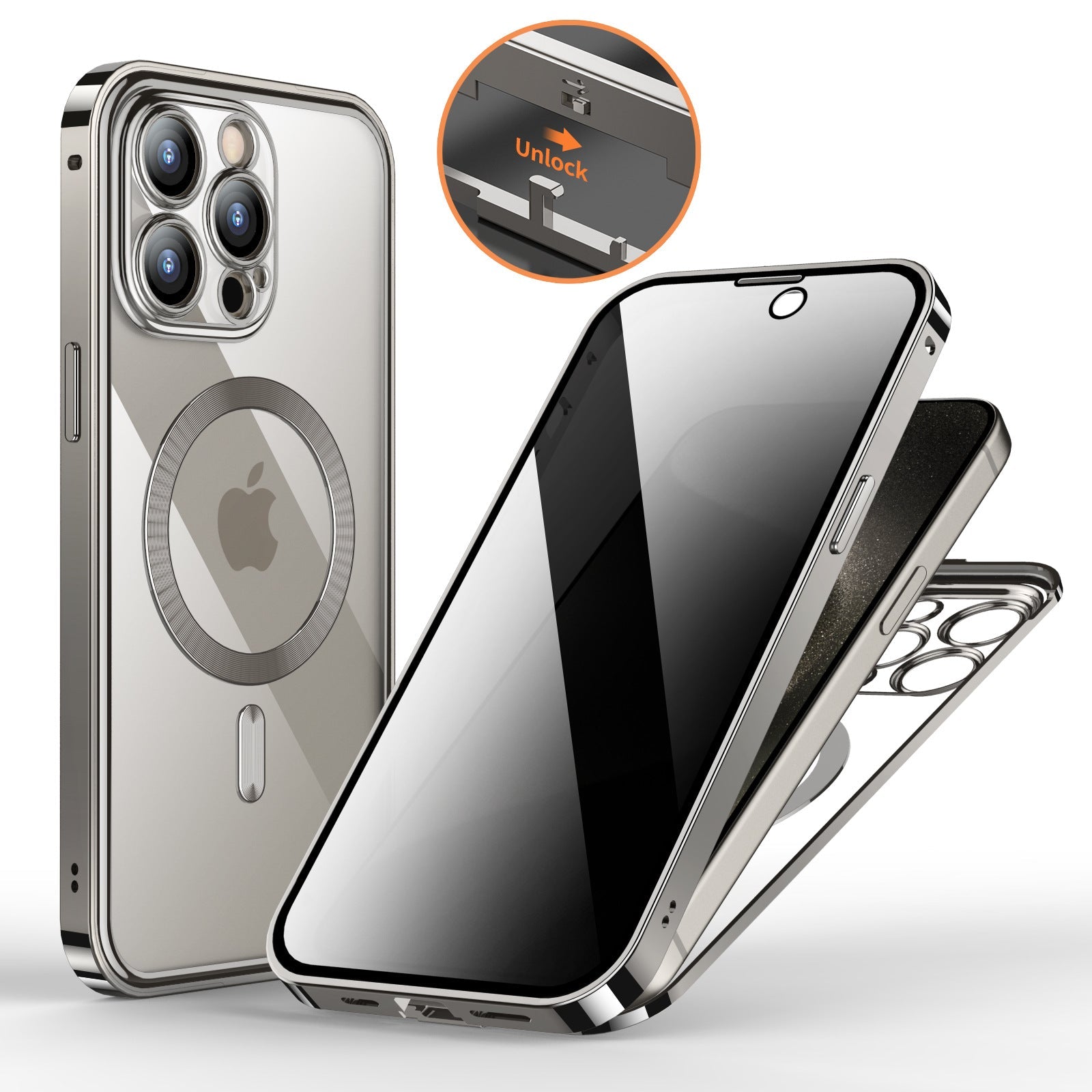 (🔥Last Day Promotion - 40% OFF)🔥📱iPhone Magnetic Privacy Case