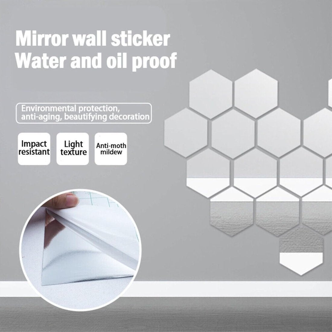 A mirror that won't break-Self Adhesive Mirrors Sheets🥰❤️