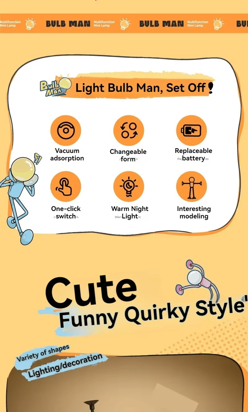 Changeable Shape Funny Sportsman Night Light
