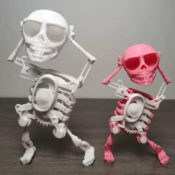 Dancing and Swinging 3D Skull Toy