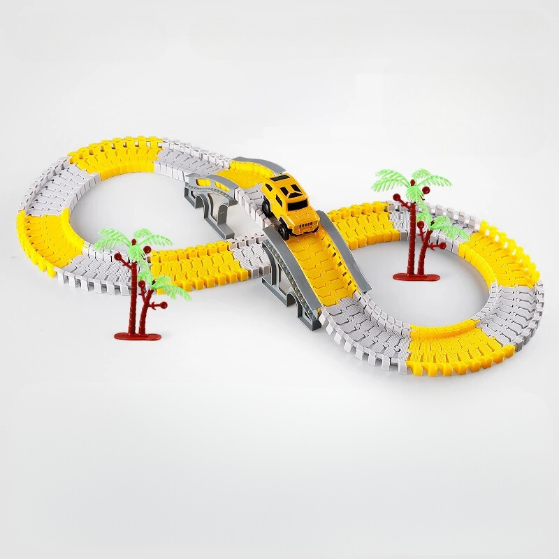 BuildRacer Expandable Raceway Playset for Creative KIids