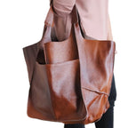 (🎄CHRISTMAS HOT SALE🎁) New Ladies Huge Oversized Leather Tote Bag