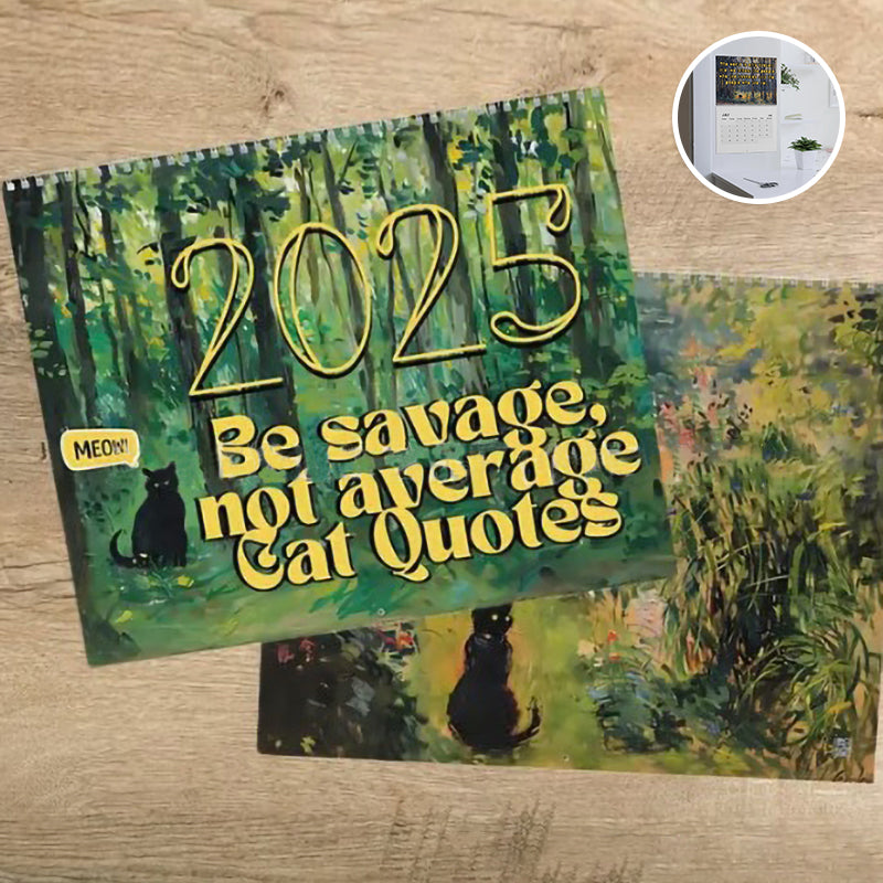 2025 Bad Bitch Cat Quotes Calendar
