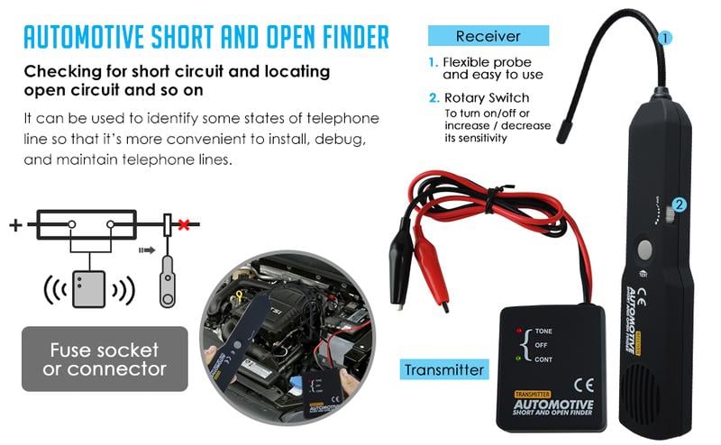 Automotive Electrical Open&Short Finder Circuit Tester