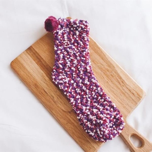 Cute Cake Winter Fuzzy Slipper Socks