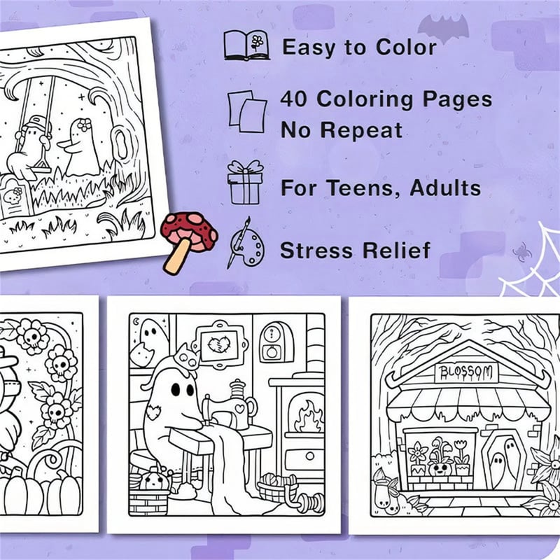CUTE & COMFY COLORING BOOK
