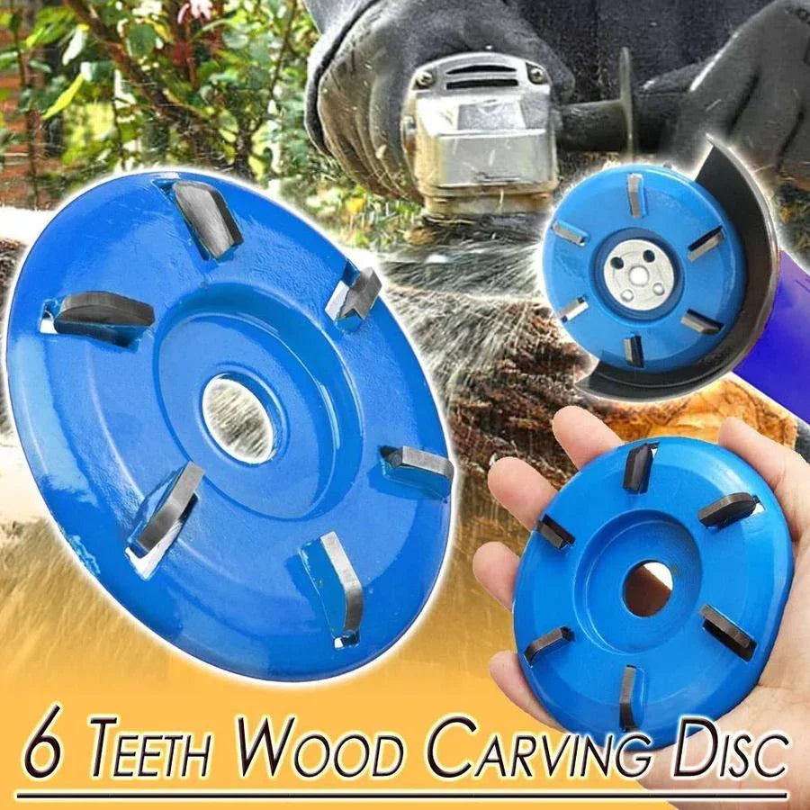 (🎁New Year Hot Sale-30% OFF) 6 Teeth Wood Carving Disc