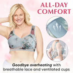 Cooling Comfort Bra Made From Ice Silk And Lace👍No more sagging breasts
