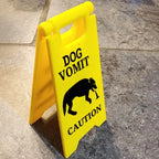 Caution Sign: Cat Vomit Edition ⚠️🐾