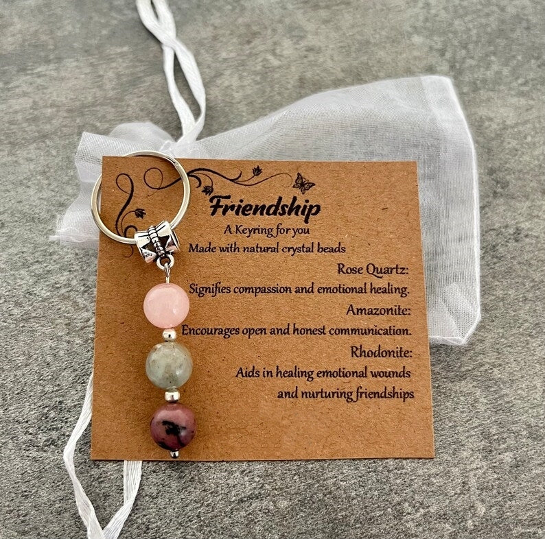 Crystal Gemstone Keyring