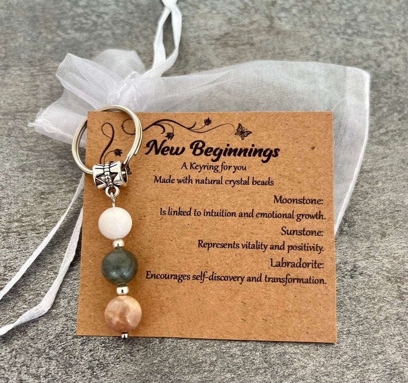 Crystal Gemstone Keyring