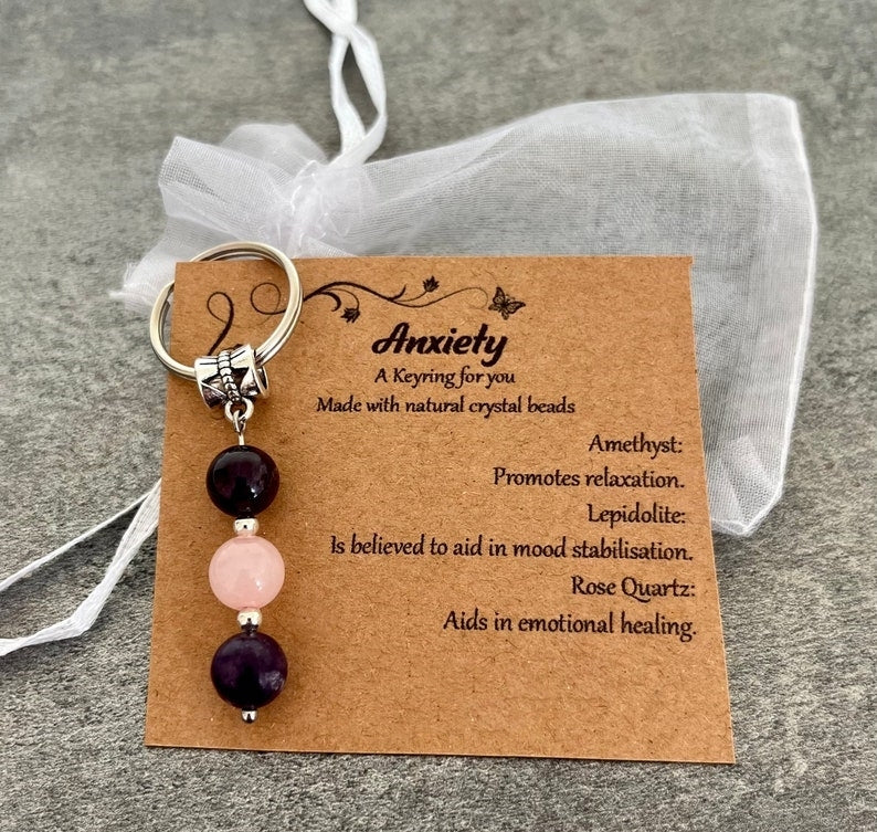 Crystal Gemstone Keyring