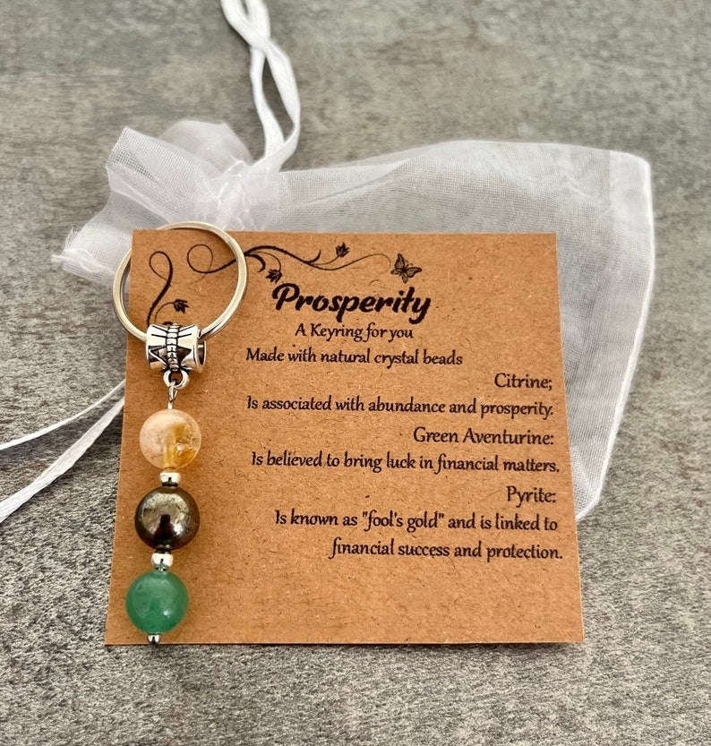 Crystal Gemstone Keyring