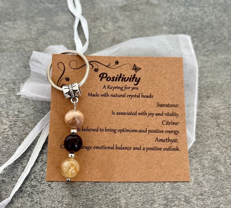 Crystal Gemstone Keyring