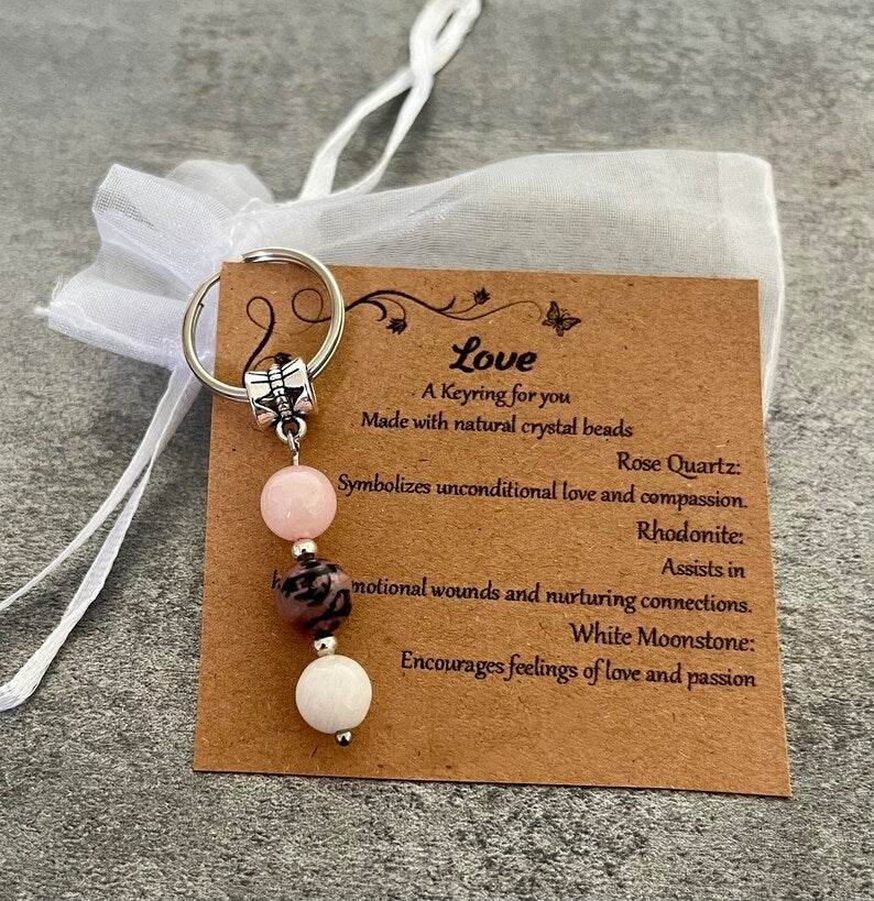 Crystal Gemstone Keyring