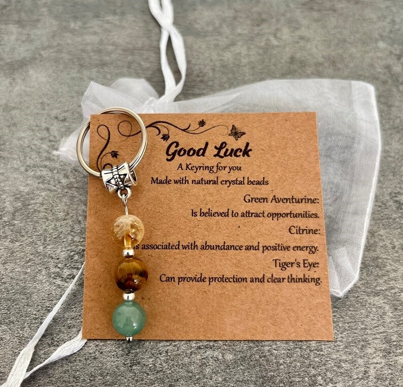 Crystal Gemstone Keyring