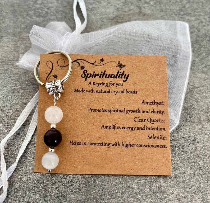 Crystal Gemstone Keyring