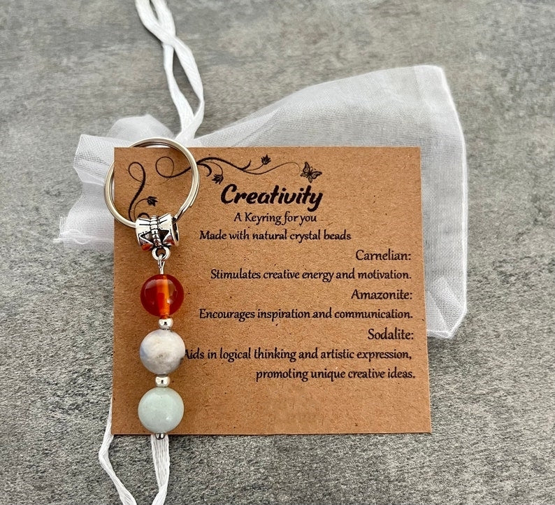 Crystal Gemstone Keyring