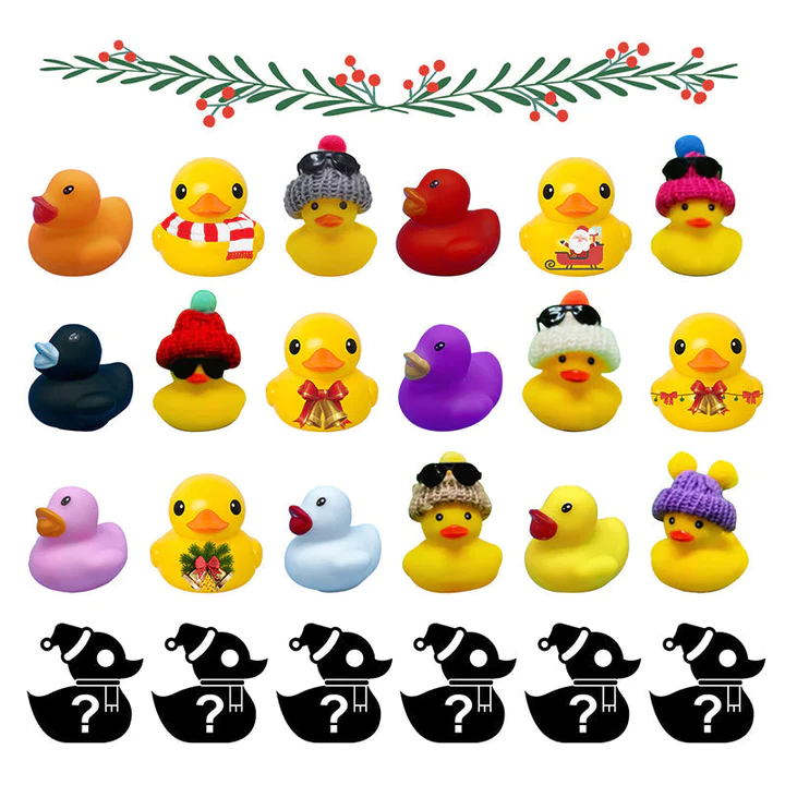 Christmas Pre-Sale 75% OFF🎄🦆 Christmas Rubber Ducks Advent Calendar