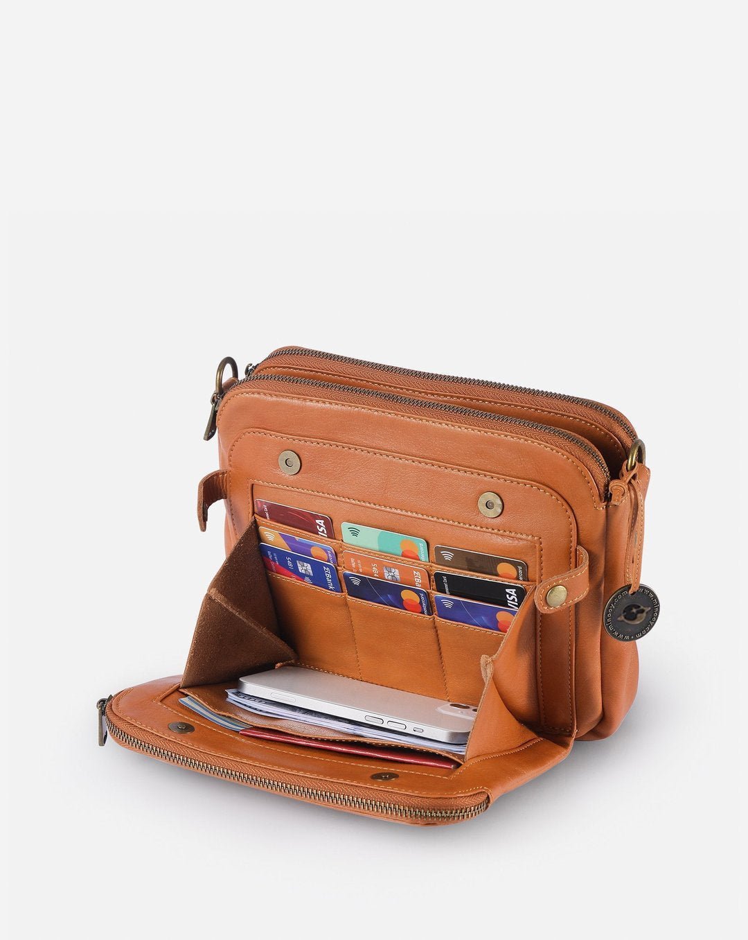 Crossbody Leather Shoulder Bags and Clutches