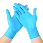 100PCS Of Disposable Black Nitrile Gloves Safety Tools For Household Cleaning