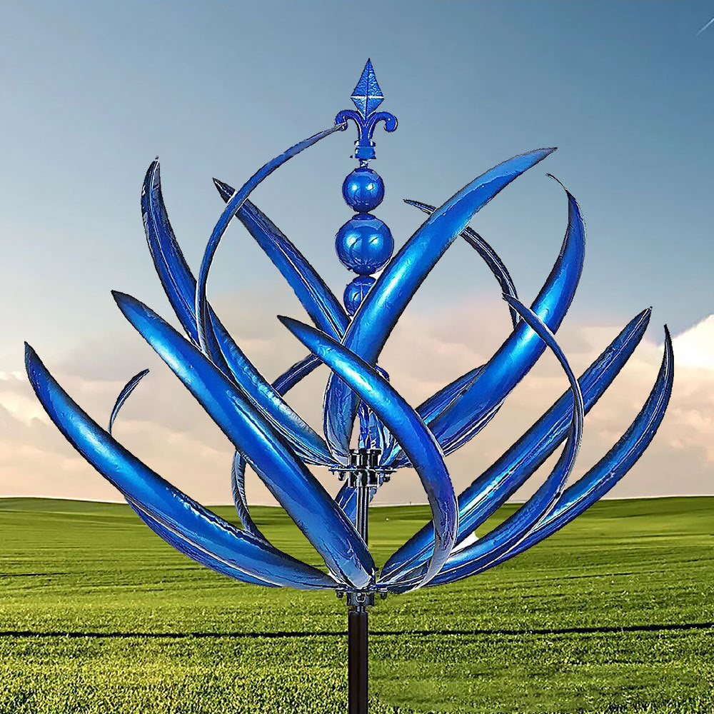 Beautiful Summer Multi Colored Flowers Wind Spinner