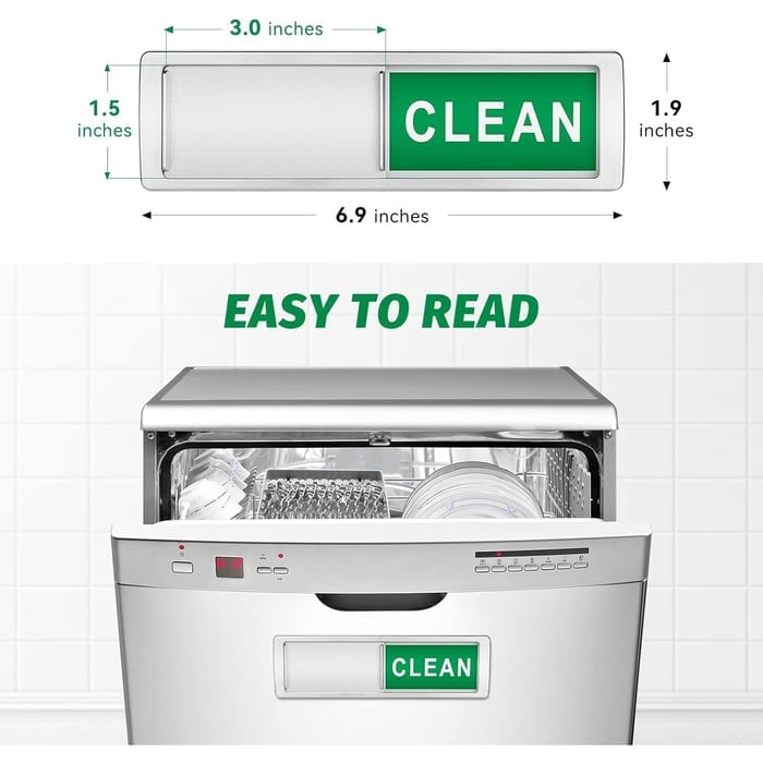 Clean Dirty Dishwasher Magnet Indicator Sign ✨