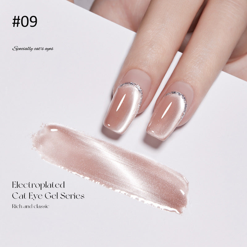 Crystal Wide Cat Eye Nail Gel Polish