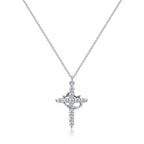 Crown & Cross Pendant Choker Necklace