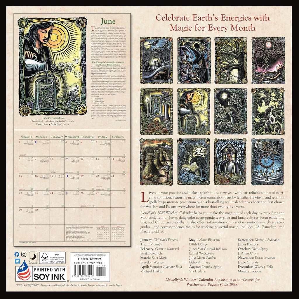2025 Witches Calendar