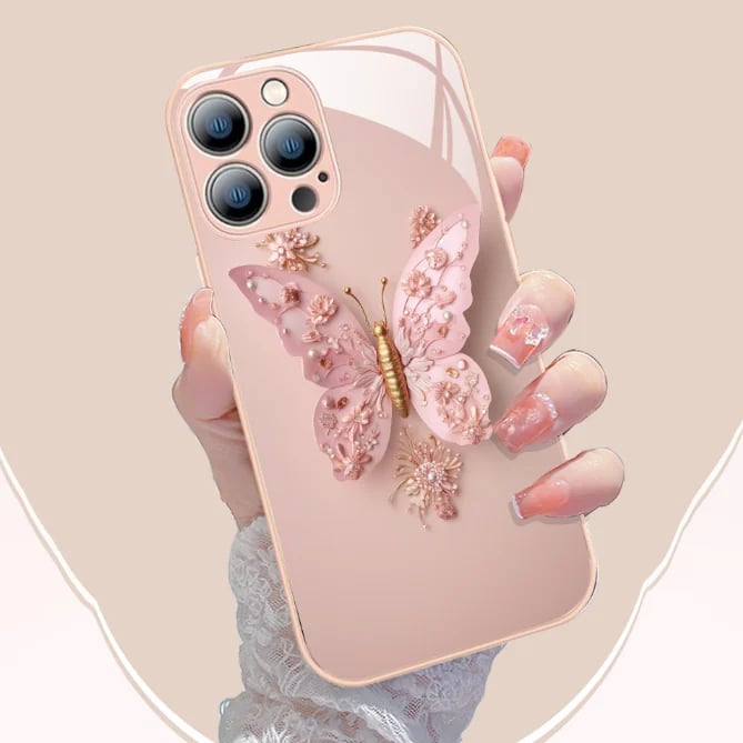 Butterfly Pattern Cover Compatible with iPhone