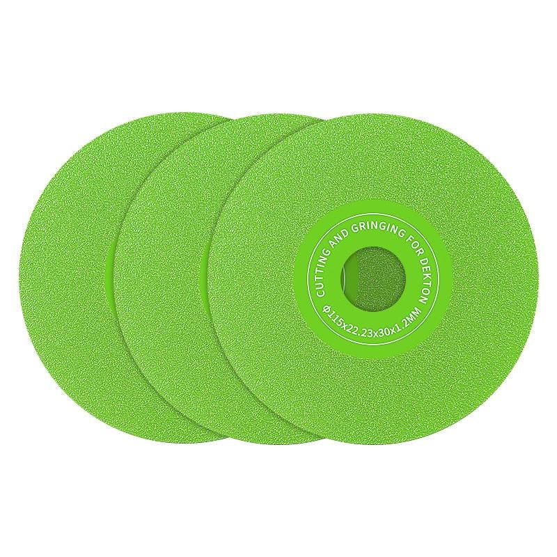 3pcs 115mm 22.23diameter of hole Rock plate flat grinding disc tile ceramic marble trimming 45 chamfering sanding extra wide fine sanding saw blade